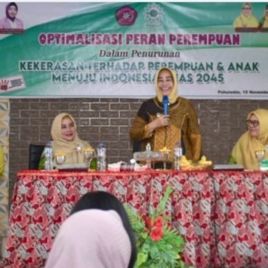 Plt. Bupati Pohuwato Buka Sosialisasi Optimalisasi Peran Perempuan Dalam Penurunan Kekerasan