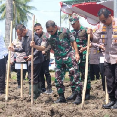 Polda Gorontalo Launching Gugus Tugas Polri Dalam Rangka Dukung Ketahanan Pangan