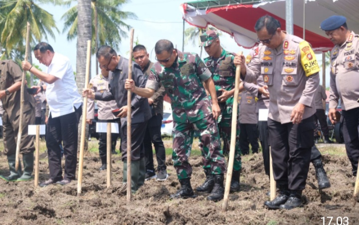Polda Gorontalo Launching Gugus Tugas Polri Dalam Rangka Dukung Ketahanan Pangan