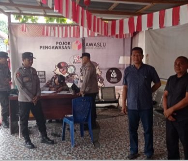 Masa Tenang, Satgas Gakum Polda Gorontalo Patroli di Bawaslu Demi Lancarnya Pilkada Damai 2024