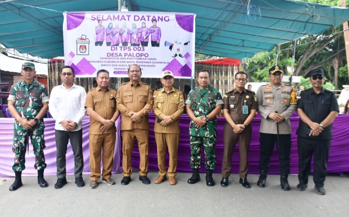 Bupati Pohuwato Dan Sekdaprov Monitoring Kesiapan Pilkada Serentak 2024