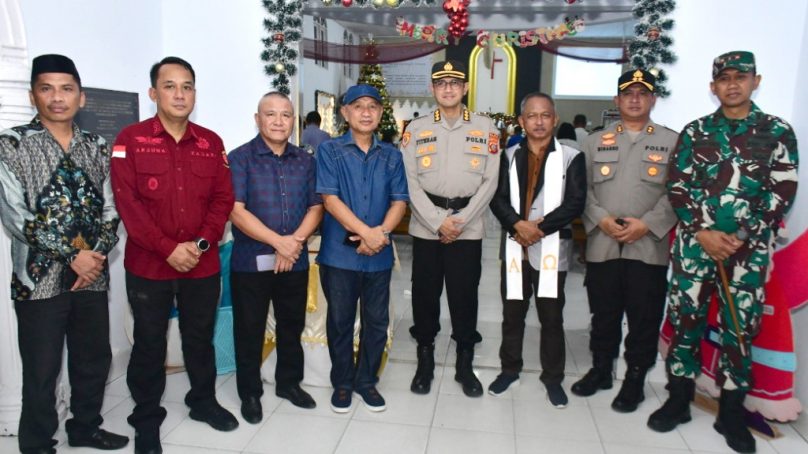 Pastikan Natal Aman, Bupati Pohuwato Dan Karo Rena Polda Gorontalo, Pantau Sejumlah Gereja