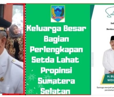 Keluarga Besar Bagian Perlengkapan Setda Lahat Mengucapkan Selamat : Atas Terpilihnya BZ- WIN Sebagai Bupati dan Wakil Bupati Lahat