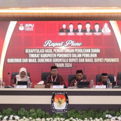 KPU Pohuwato Masih Melakukan Perhitungan Suara,  Menetapkan  Gubernur/Wakil Gubernur Dan Bupati/Wakil Bupati Terpilih