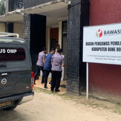 Masa Penetapan Pilkada 2024, Satgas Preventif Polda Gorontalo Laksanakan Patroli di Bawaslu Bonbol