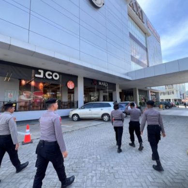 Ops Lilin Otanaha, Polda Gorontalo Gencar Patroli di Pos dan Area Mall Gorontalo