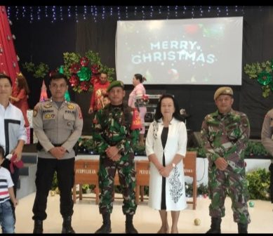 Hari Natal, TNI Polri Siaga Pengamanan Gereja Pantekosta Pohuwato