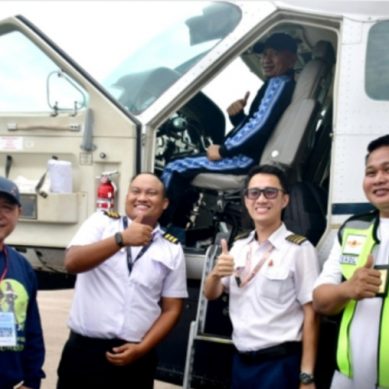 Ke bandara Panua, Bupati Tinjau Keberadaan Pesawat Perintis Susi Air