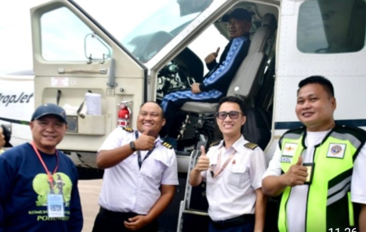 Ke bandara Panua, Bupati Tinjau Keberadaan Pesawat Perintis Susi Air