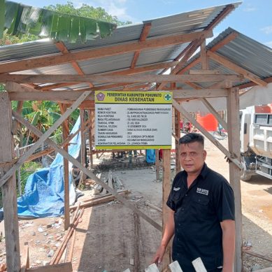 Tidak Tepat Waktu, LAI Soroti Sanksi  Pekerjaan Puskesmas Wanggarasi