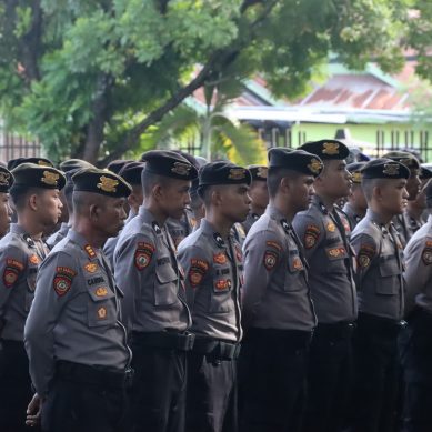 Polda Gorontalo Gelar Apel Kesiapan Penetapan Pasangan Calon Kepala Daerah Tahun 2025