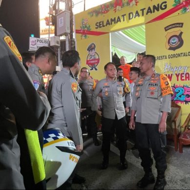 Kapolda Gorontalo Tinjau Pengamanan Malam Tahun Baru