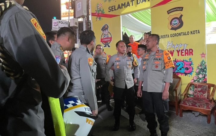 Kapolda Gorontalo Tinjau Pengamanan Malam Tahun Baru