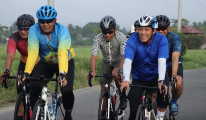 Wakapolda Gorontalo Ajak PJU Polda Gowes Bersama