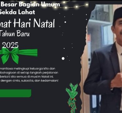 Keluarga Besar Bagian Umum Setda Lahat Mengucapkan : Selamat Natal dan Tahun Baru 2025