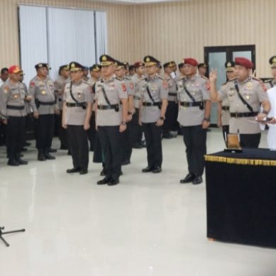 Kapolda Pimpin Serah Terima Jabatan Pejabat Utama Polda Gorontalo