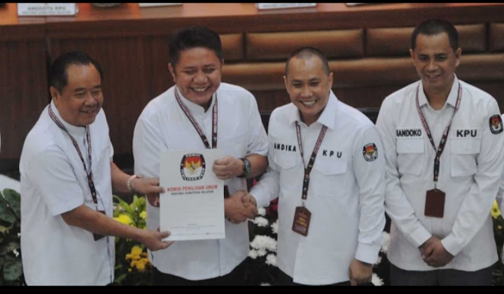 Herman Deru dan Cik Ujang Resmi Ditetapkan Sebagai Gubernur dan Wakil Gubernur Sumsel 2025-2030