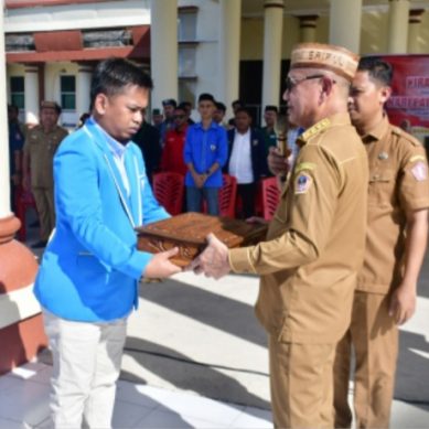 Bupati Pohuwato Lepas Kirab Bendera Pusaka Hari Patriotik 23 Januari 1942