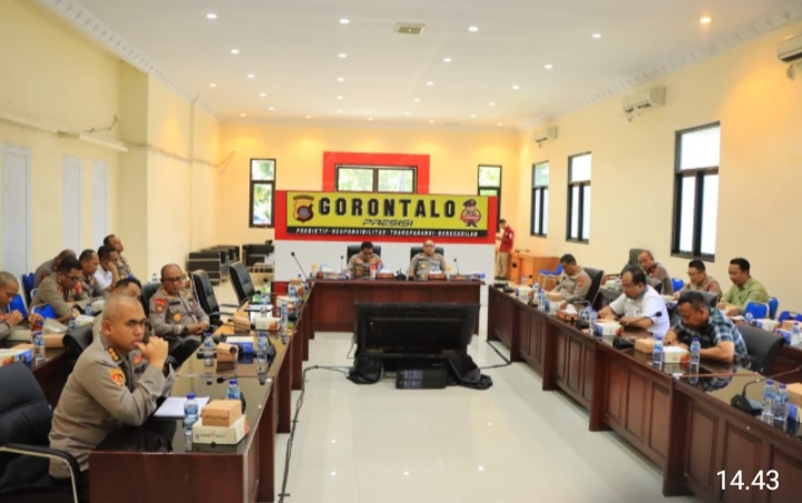 Kapolda Gorontalo Hadiri Grand Entry Meeting Dengan BPKRI Melalui Zoom