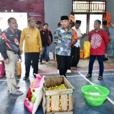 Ke Popayato, Bupati Saipul Mbuinga Langsung Tinjau Dapur Umum
