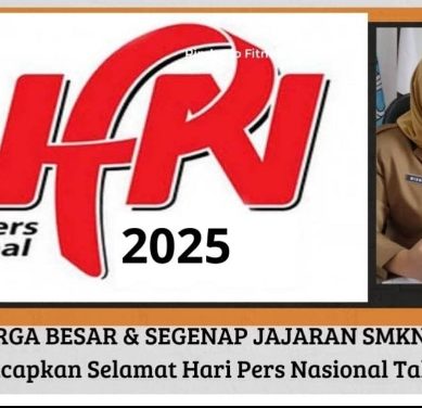 Keluarga Besar SMKN I LAHAT Provinsi Sumatera Selatan Mengucapkan: Selamat Hari Pers Nasional tahun 2025