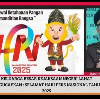 Bagian Kasi Intel Kajari Lahat Propinsi Sumatera Selatan Mengucapkan Selamat: Hari Pers Nasional Tahun 2025