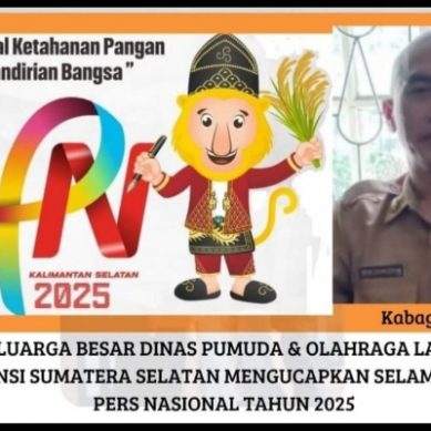 Keluarga Besar Dinas Pemuda & Olahraga Kab. Lahat Propinsi Sumatera Selatan: Mengucapkan Selamat Hari Pers Nasional Tahun 2025