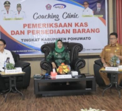 Wabup Suharsi Igirisa Buka Coaching Clinic Pemeriksaan Kas dan Persediaan Barang Kabupaten Pohuwato Tahun 2025