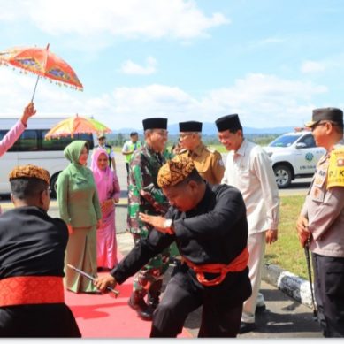 Kapolda Gorontalo Hadiri Penyambutan Pangdam