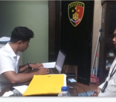 Jurnalis Gorut Adukan Kades Ibarat  Ke Polda Gorontalo