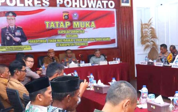 Bupati Saipul Mbuinga Hadiri Tatap Muka Bersama Kapolda Gorontalo
