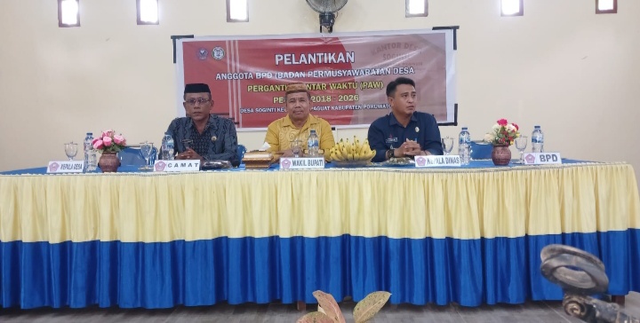 Desa Soginti Gelar Pelantikan Anggota BPD Pengganti Antar Waktu