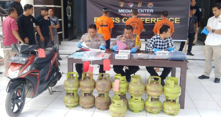 Polres Pohuwato Ungkap Pencurian Tabung Gas 3 KG