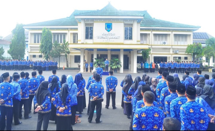 Pimpin Apel Gabungan ASN, Ini Kata PJ. Bupati Lahat Kepada Seluruh ASN Lahat