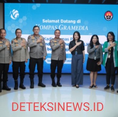 Perkuat Sinergitas, Kadivhumas Polri Melaksanakan  Media Visit Ke Kompas Gramedia