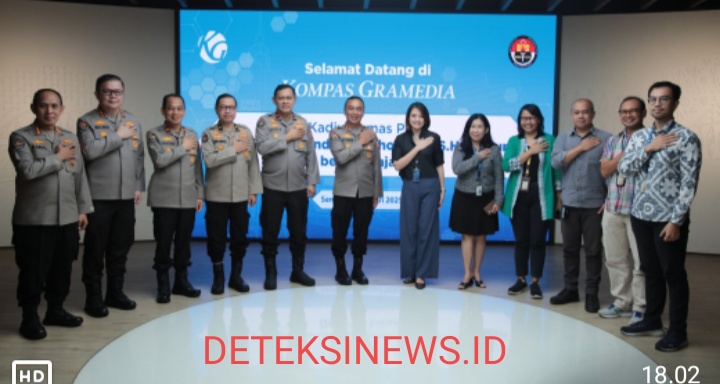 Perkuat Sinergitas, Kadivhumas Polri Melaksanakan Media Visit Ke Kompas Gramedia