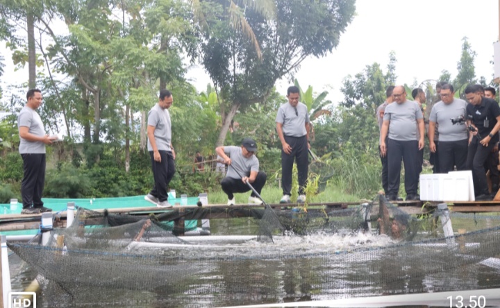 Kapolda Gorontalo Hadiri Panen Ikan Lele, Dukung Program Ketahanan Pangan Presiden