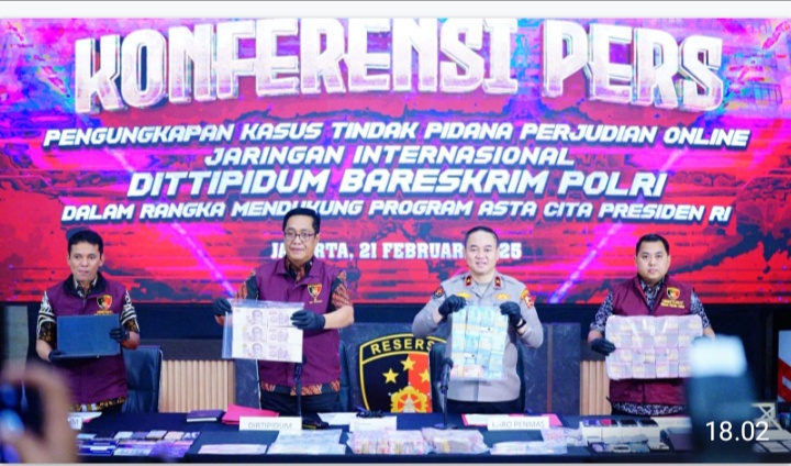 Bareskrim Polri Bongkar Jaringan Judi Online Internasional 1XBET, 9 Tersangka Diamankan