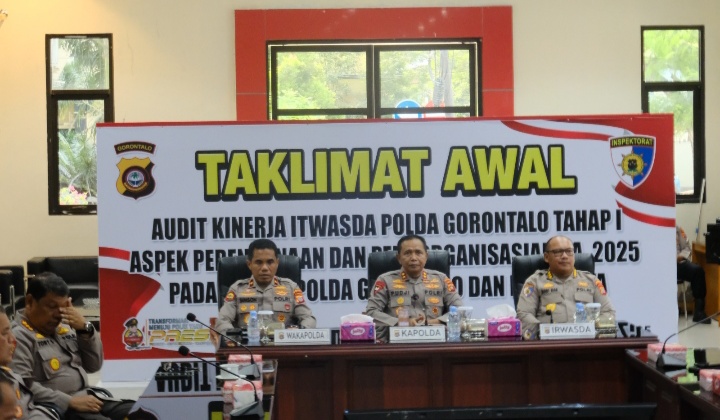 Kapolda Gorontalo Buka Audit Kinerja Tahap 1 Tahun 2025