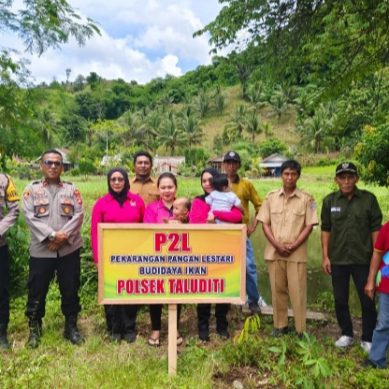 Polsek Taluditi Launching Penguatan Program Pekarangan Pangan Lestari