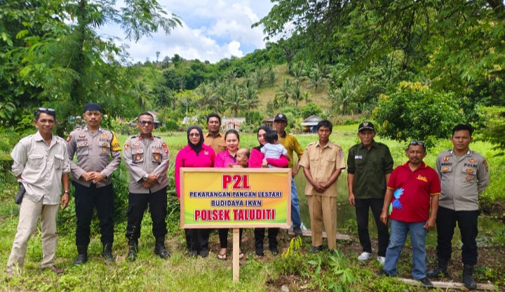 Polsek Taluditi Launching Penguatan Program Pekarangan Pangan Lestari