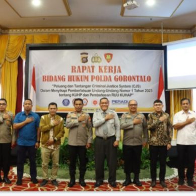 Wakapolda Gorontalo Hadiri Seminar CJS Dalam menyikapi Pemberlakuan UU Nomor 1 Tahun 2023