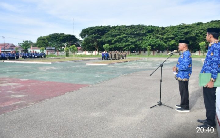 Perdana, Wabup Pohuwato Bertindak Sebagai Pembina Apel Korpri