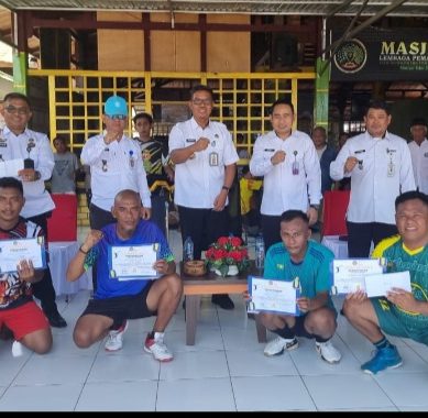 Apresiasi Semangat Sportivitas,  Pekan Olahraga Antar Narapidana Resmi Ditutup Kalapas Gorontalo