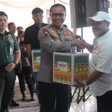 SAMBUT BULAN RAMADHAN 1446 H, POLDA GORONTALO DAN SELURUH ELEMEN OKP BERSINERGI DALAM BAKTI SOSIAL