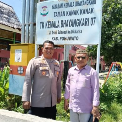 Kadis Pendidikan dan Kebudayaan Pohuwato Sambangi TK Bhayangkari 07 Pohuwato