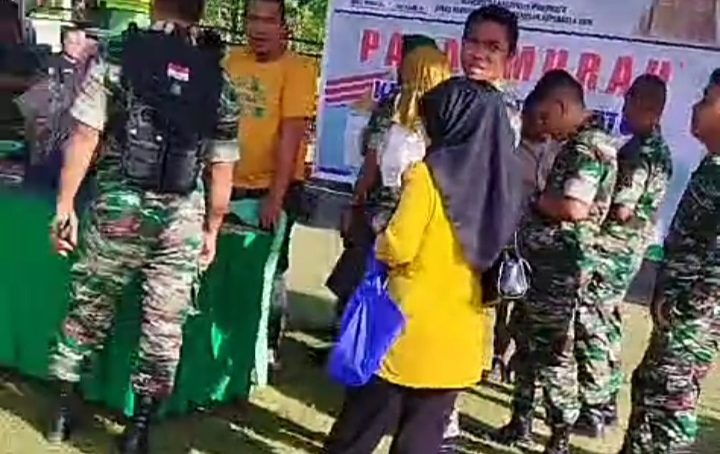 Gerakan Pasar Murah Di Lapangan Makodim 1313 Pohuwato Bantu Warga Hadapi Ramadhan