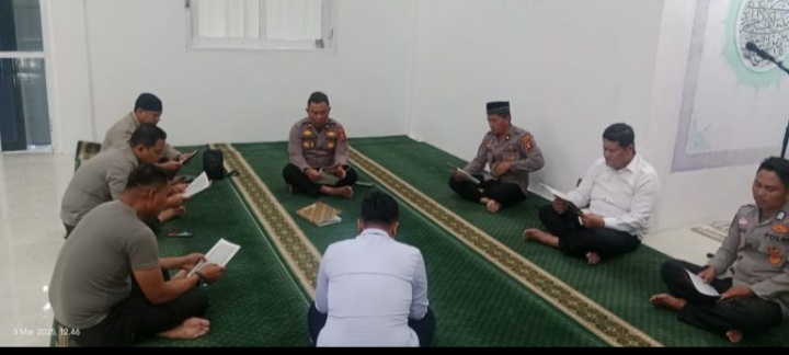 Bulan Suci Ramadhan, Personil Polres Pohuwato Rutin Tadarus Al-Qur’an