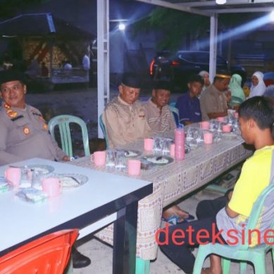 Kapolres Pohuwato Buka Puasa Bersama Anak Yatim Dan Masyarakat Di Mesjid Kapal  Munzalan