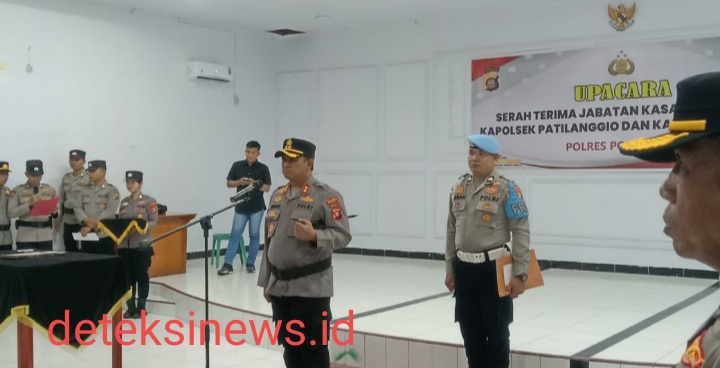 Kapolres Pohuwato Pimpin Sertijab, 1 Kasat dan 2 Kapolsek Dimutasi